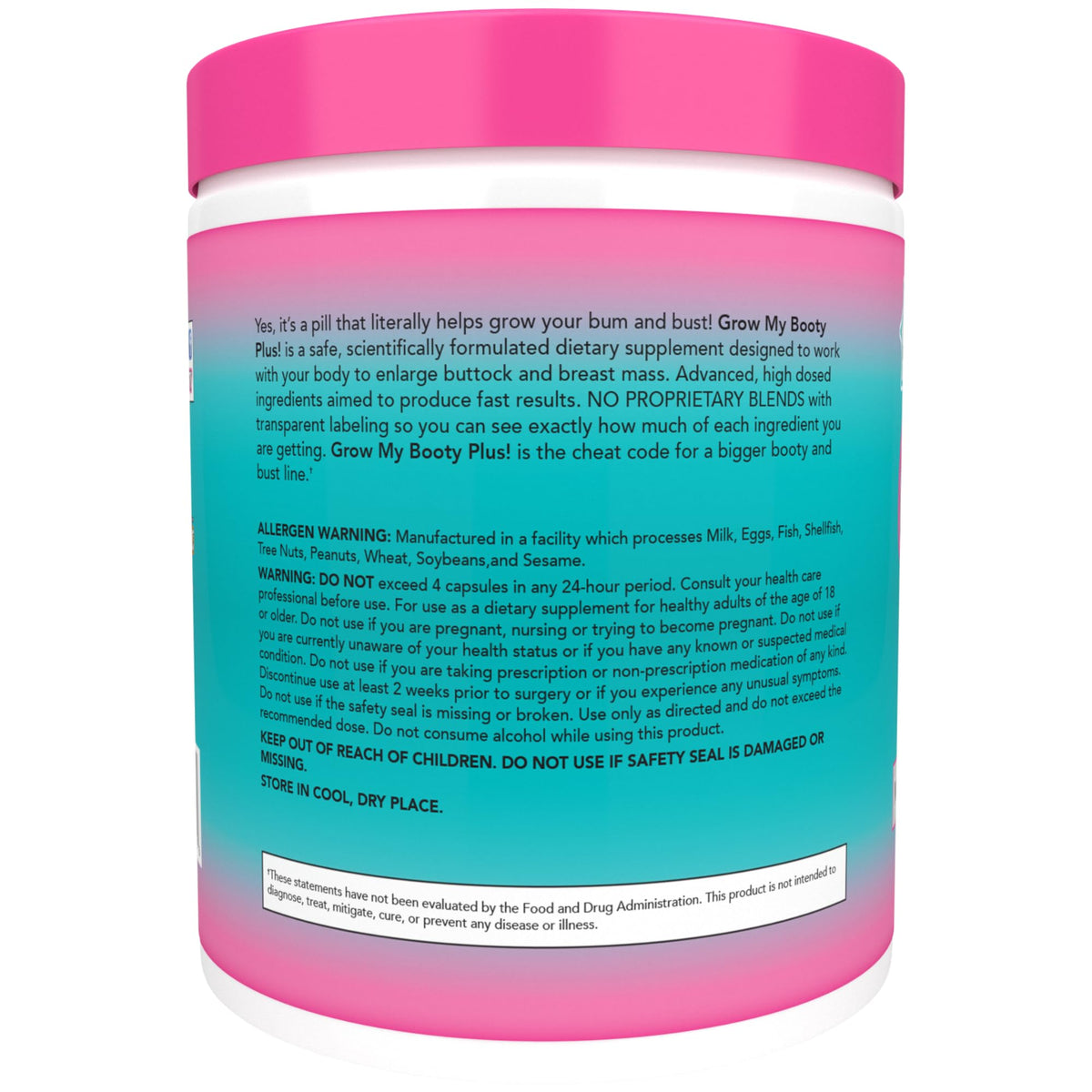 SPAZMATIC Grow My Booty Plus 150g format et dosage