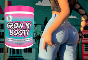 SPAZMATIC Grow My Booty Plus 150g sur fond neutre