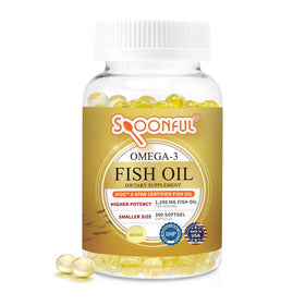 Spoonful Mini Huile de Poisson Omega 3 300 capsules vue avant
