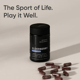 Sports Research Baies de Sureau Capsules ouvertes montrant le contenu