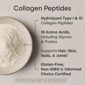 Sports Research Collagen Peptides en mélange avec un smoothie