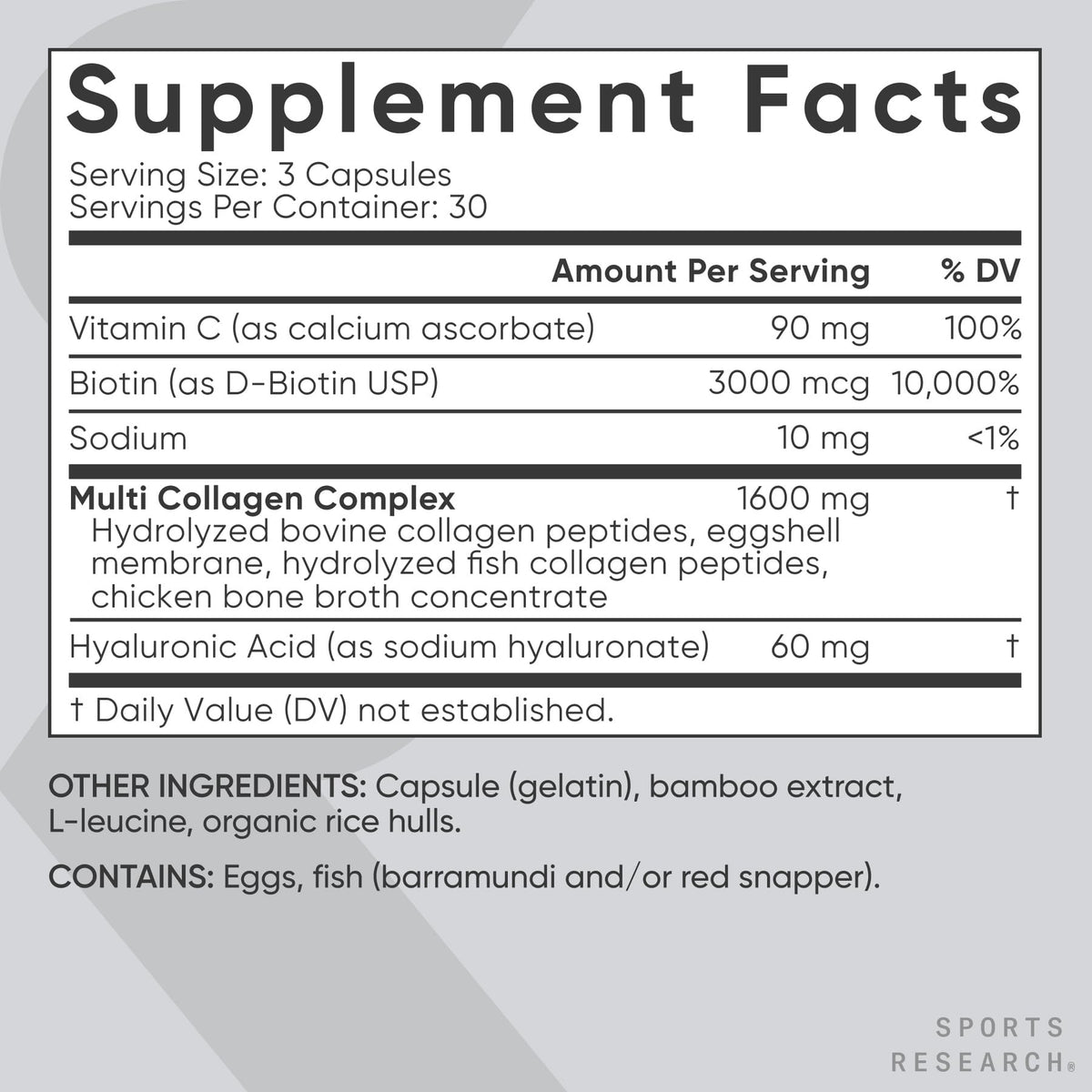 Sports Research Collagène Peptides with Biotine alongside beauty products
