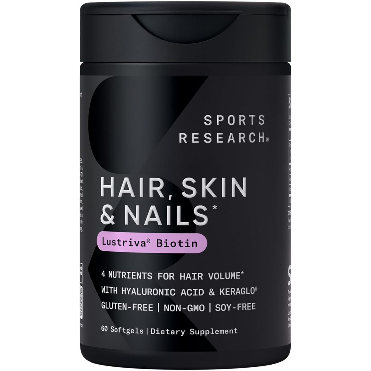 Sports Research Complément Beauté Cheveux, Peau & Ongles 60 gélules