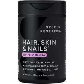 Sports Research Complément Beauté Cheveux, Peau & Ongles 60 gélules