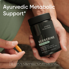 Sports Research complément Berbérine 500mg avec huile de coco organique