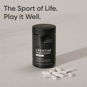Sports Research Créatine Monohydrate Capsules sur une table