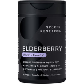 Sports Research Formule de Baies de Sureau 60 Capsules vue de face