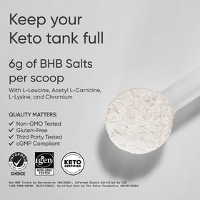 Sports Research Keto + Exogenous Ketones 422g Framboise Citron arrière de l'emballage