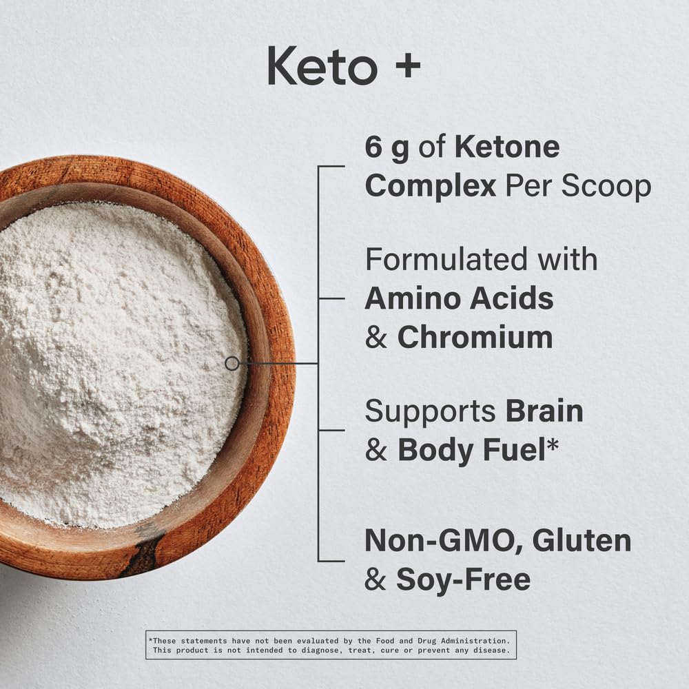 Sports Research Keto + Exogenous Ketones 422g Framboise Citron avec cuillère doseuse