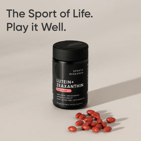 Sports Research Lutein + Zeaxanthin montrant la traçabilité des ingrédients