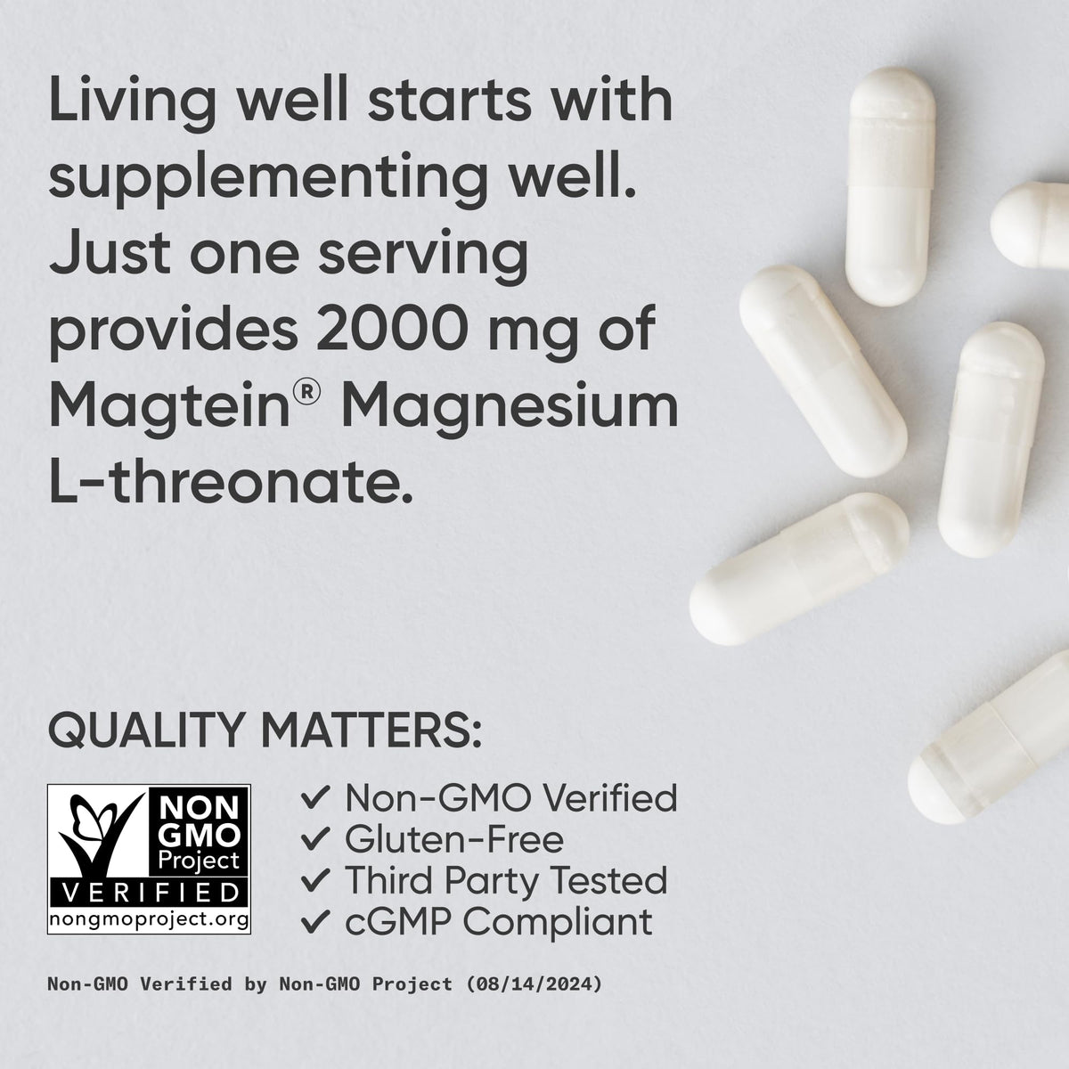 Sports Research Magnésium L-Thréonate 2000mg dosage recommandé