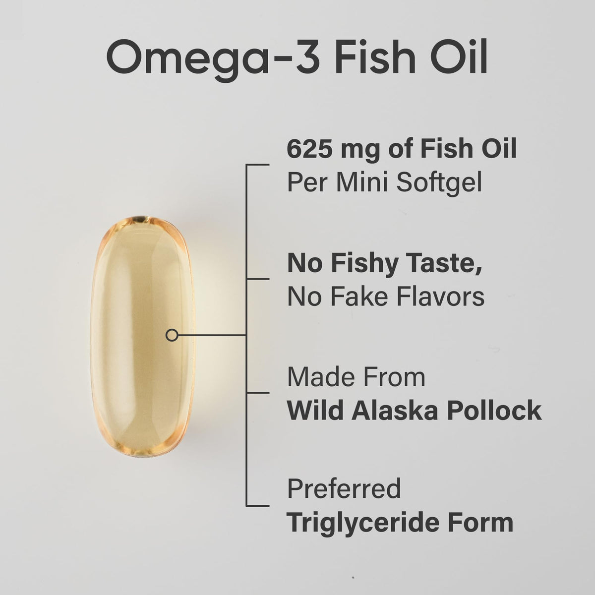 Sports Research Omega-3 Huile de Poisson Mini Gels gélule vue de près
