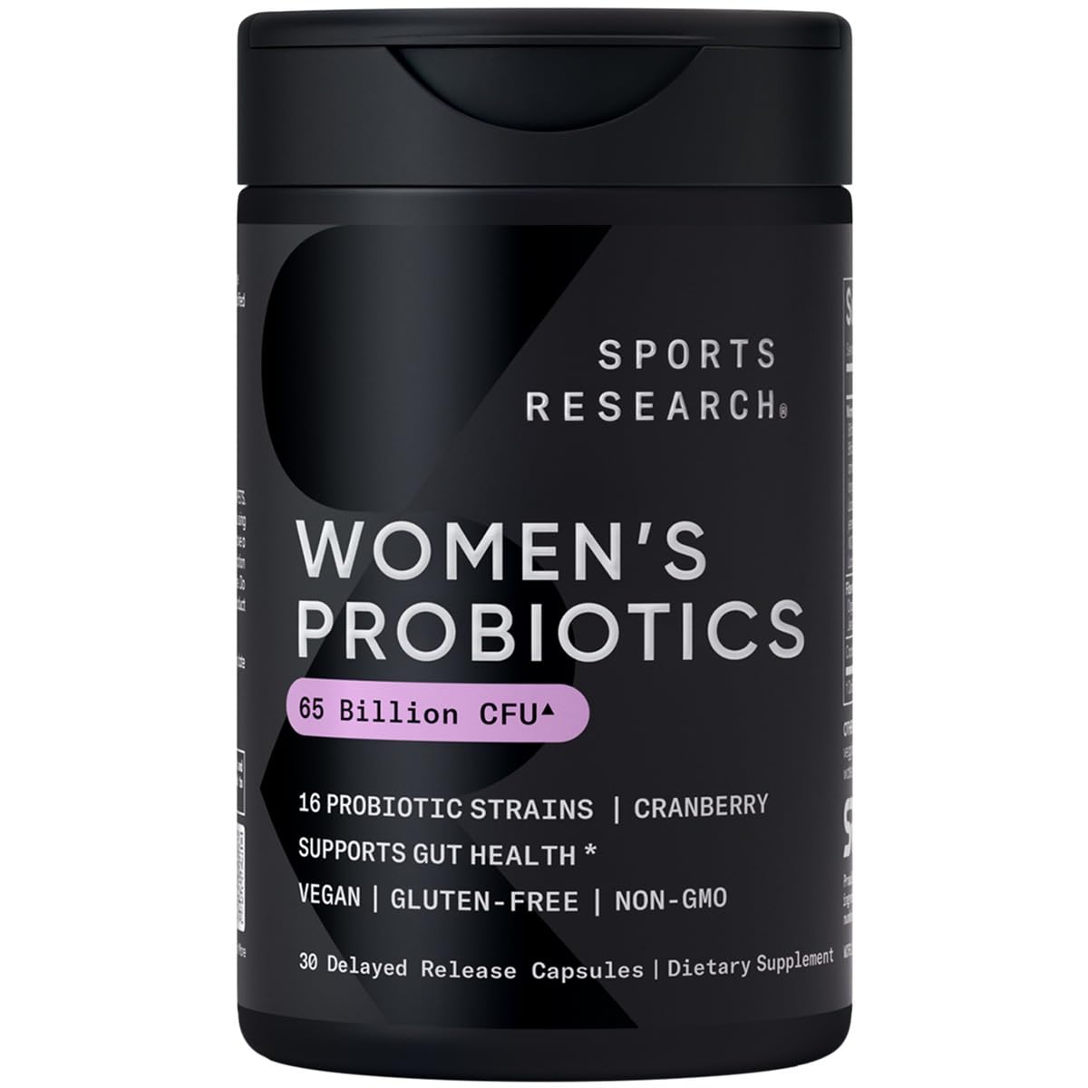 Sports Research Probiotiques 65 Milliards CFU capsules végétales