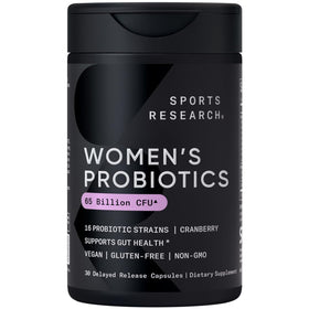 Sports Research Probiotiques 65 Milliards CFU capsules végétales
