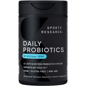 Sports Research Probiotiques Quotidiens 60 Milliards CFU 30 Capsules vue avant