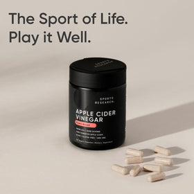 Sports Research Vinaigre de Pomme 500mg + Piment de Cayenne avec d'autres compléments alimentaires
