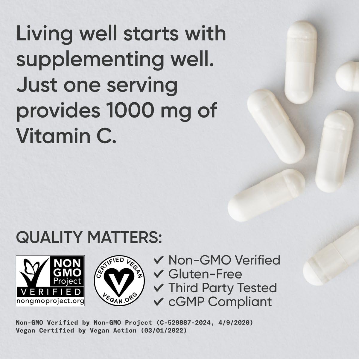 Sports Research Vitamine C 1000mg, présentation des capsules
