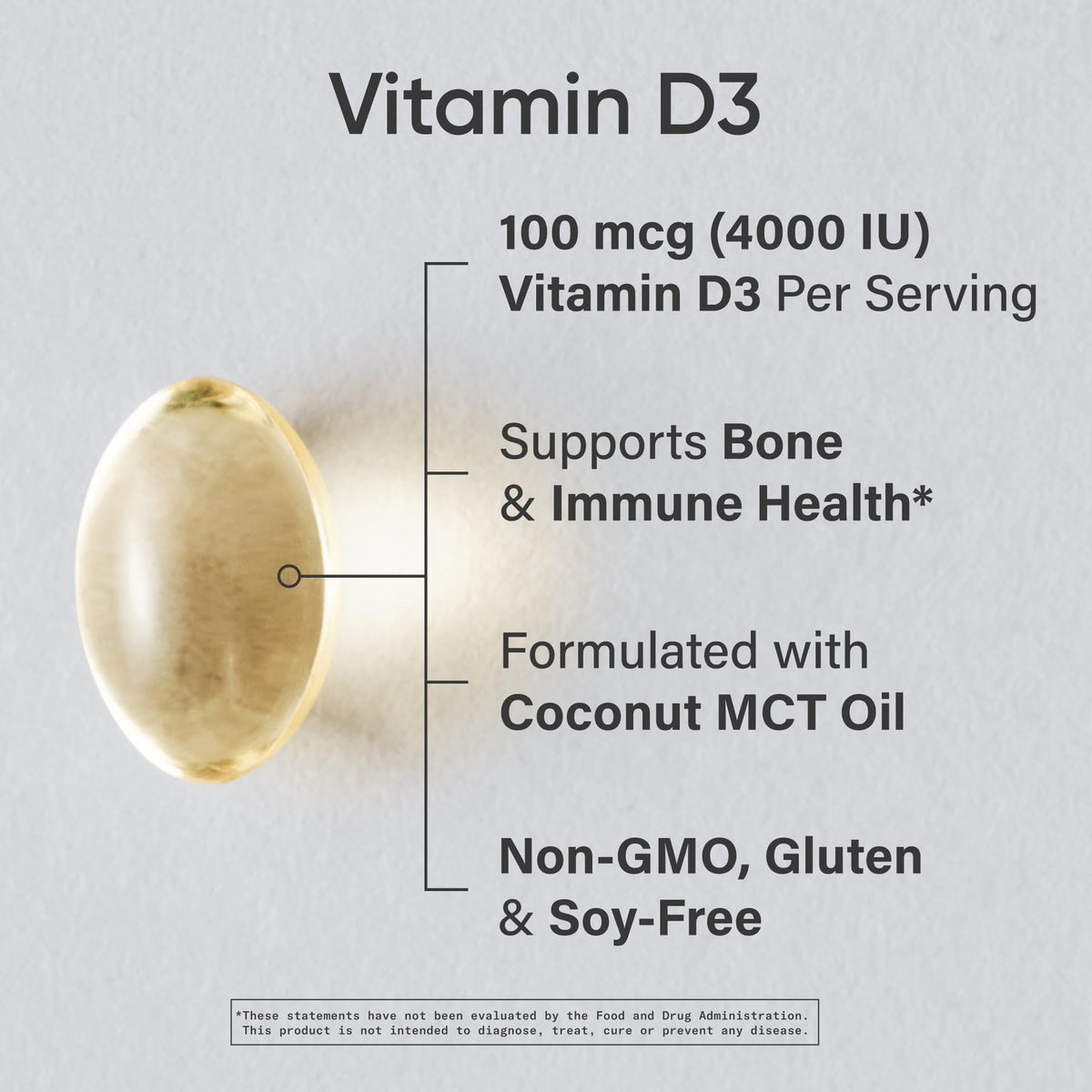 Sports Research Vitamine D3 4000iu gélules liquides côté arrière
