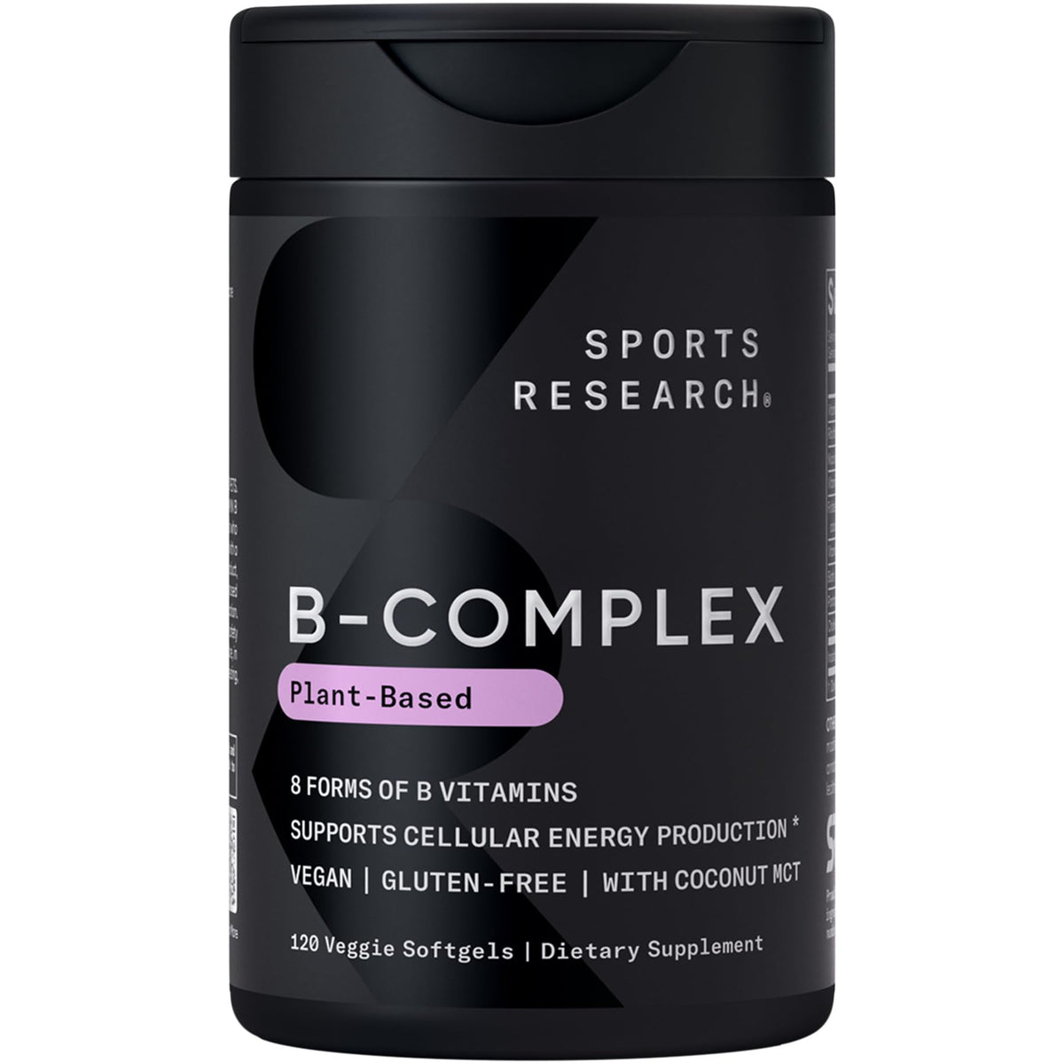 Sports Research Vitamines B-Complex 120 Plantgels™ vue de face