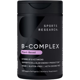 Sports Research Vitamines B-Complex 120 Plantgels™ vue de face