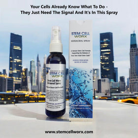 Spray Complément Alimentaire Stem Cell Worx en usage