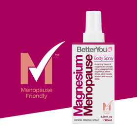 Spray corporel BetterYou en utilisation sur la peau