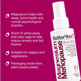 Spray corporel BetterYou sur une surface en bois