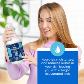 Spray d'Huile de Magnésium 946ml, en gros plan sur le flacon