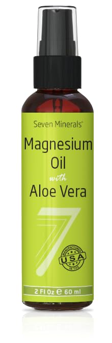 Spray d'Huile de Magnésium Seven Minerals avec Aloe Vera vue avant