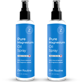 Spray d'huile de magnésium Zen Routine 8oz vue avant