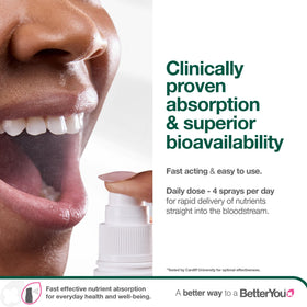 Spray de fer naturel BetterYou, dosage de 10 mg par pulvérisation