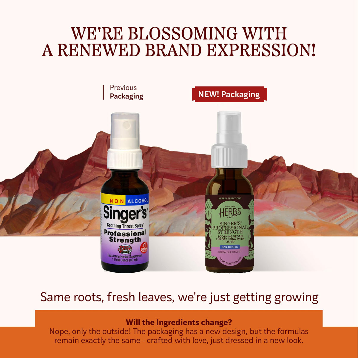 Spray de gorge Herbs Etc. 1 fl oz avec emballage