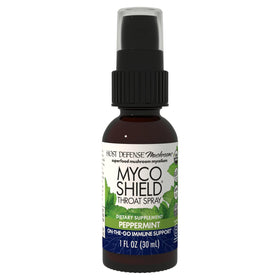 Spray de gorge MycoShield à la menthe de Host Defense, 30 ml, vue avant