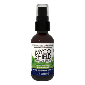 Spray de gorge MycoShield Host Defense à la menthe poivrée, 60 ml, vue avant