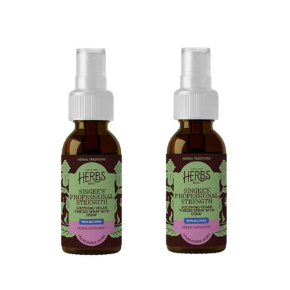 Spray de gorge professionnel Herbs Etc. 1 fl oz, vue de face