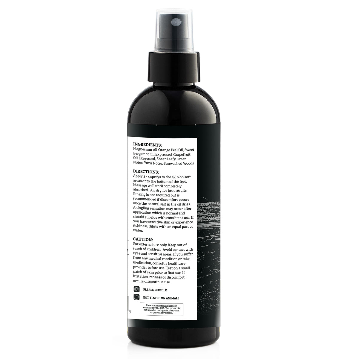 Spray de magnésium Aromasong 240ml en gros plan
