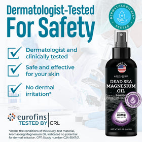 Spray de magnésium Aromasong à la lavande 23mg - vue arrière