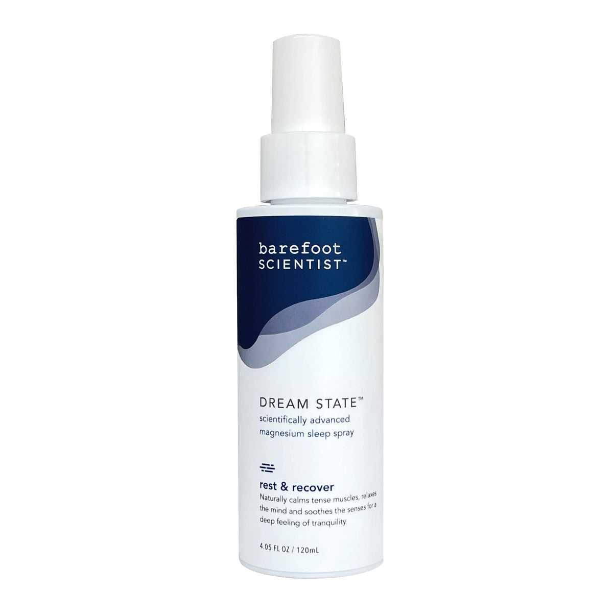 Spray de magnésium Barefoot Scientist sur une table