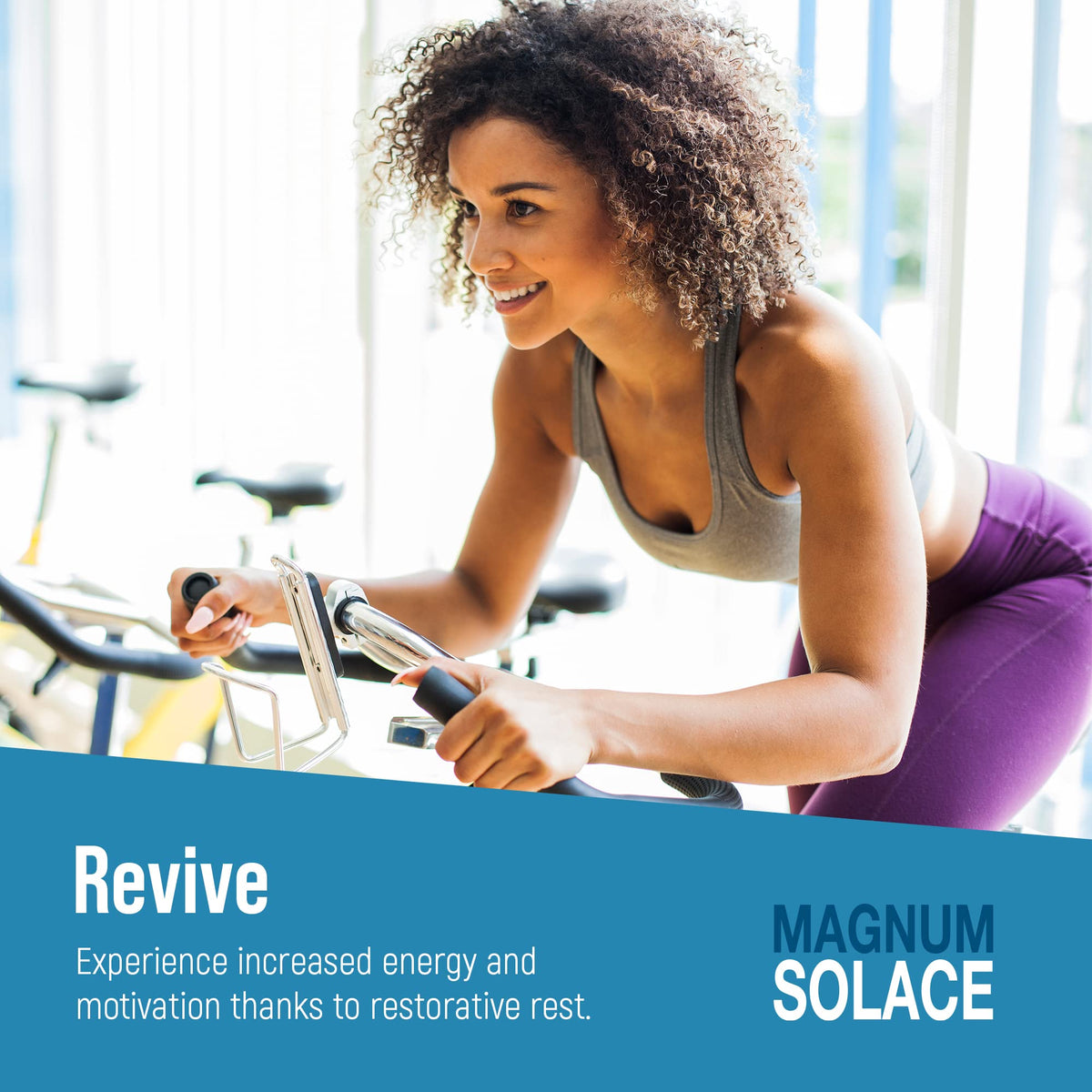 Spray de magnésium Magnum Solace avec arrière-plan naturel
