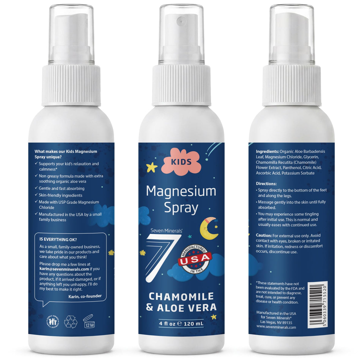 Spray de Magnésium pour Enfants dans un cadre de chambre d'enfant