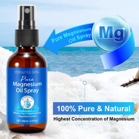 Spray de magnésium pur WHLH & WELL-BEING avec bouchon ouvert
