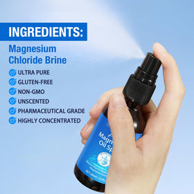 Spray de magnésium pur WHLH & WELL-BEING sur une table