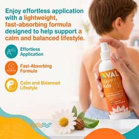Spray de magnésium VAL 118 ml avec présentation des ingrédients