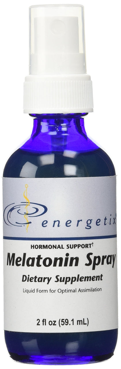 Spray de mélatonine Energetix 60 ml avec bouchon et étiquette