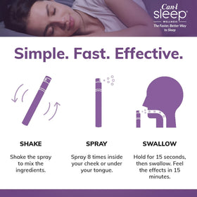 Spray de sommeil Cani Brands sur une table de chevet
