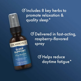 Spray de sommeil Dr. Mercola sur une table