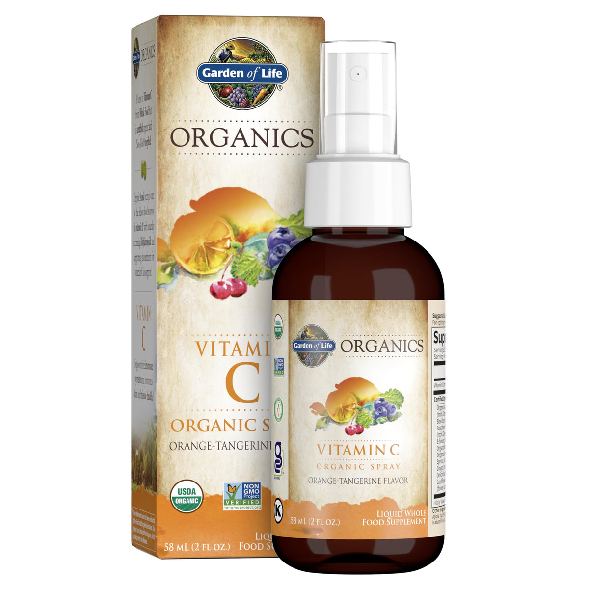 Spray de vitamine C Garden of Life 2 fl oz vue avant