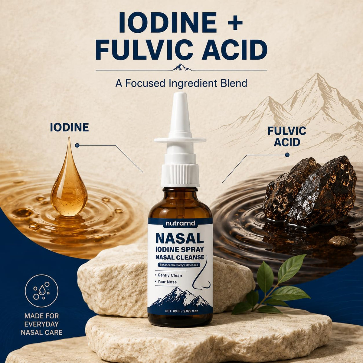 Spray nasal LANZF utilisé dans un environnement de bureau