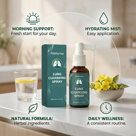 Spray Naturva avec bouchon en gros plan