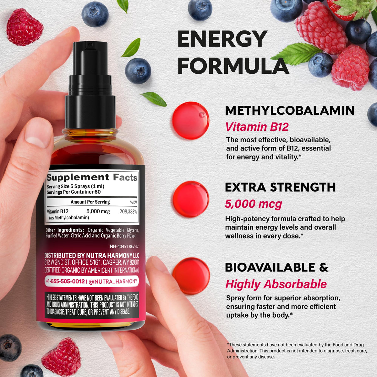Spray NUTRAHARMONY avec son bouchon en place